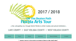 Desktop Screenshot of floridaartstour.com